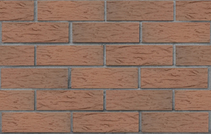 Кирпич облицовочный Светло-Коричневый Флеш Ультра Рустик Одинарный (1НФ)